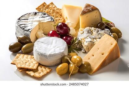 cheese platter features a variety of mouth-watering cheeses - Powered by Shutterstock