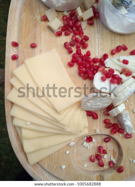 Cheese Platter Cheese Mozzarella Cheese On Stock Image Download Now