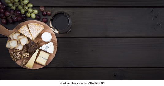 Cheese Platter With Wine