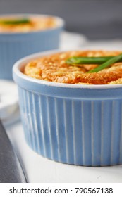 Soufflé With Cheese, Potatoes, Eggs