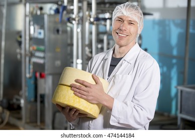 Cheese Production At Factory