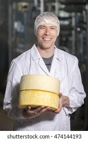 Cheese Production At Factory