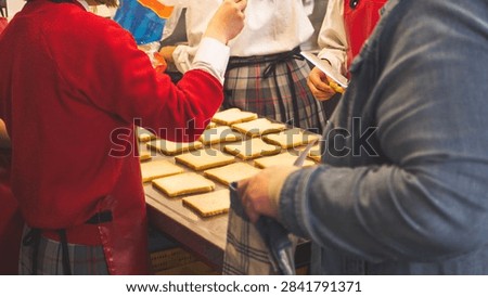 cheese roll making kitchen bread slices cooking home made hands southland new zealand 