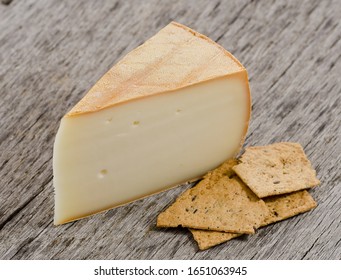 Cheese Samples On Rustic Background