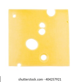 Cheese Slice Isolated On A White Background