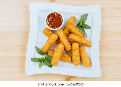 Cheese Sticks  On A Plate