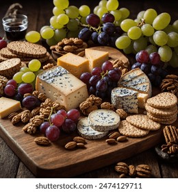 Cheese variety, elegant, artisanal spread - Powered by Shutterstock