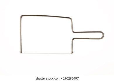 Cheese wire ( cheese cutter ) isolated white background - Powered by Shutterstock