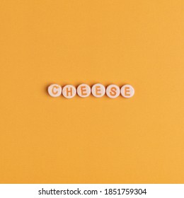 CHEESE Word Typography Alphabet Beads