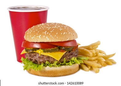 Hamburger Frites Cola High Res Stock Images Shutterstock