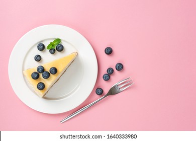 Cheesecake Slice On Plate