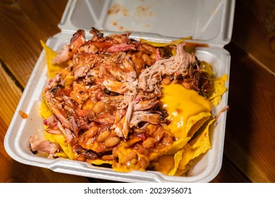 Cheesy BBQ Pulled Pork Nachos