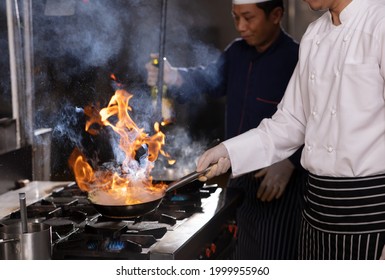 Chef Assistance Hadwork Cooking Food Kitchen Stock Photo 1999955960 ...