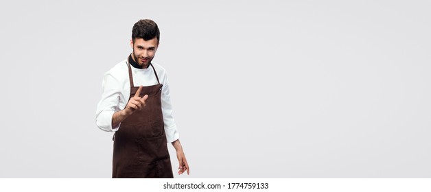 the chef came up with something interesting that can be cooked, panoramic mock-up image with space for text - Shutterstock ID 1774759133