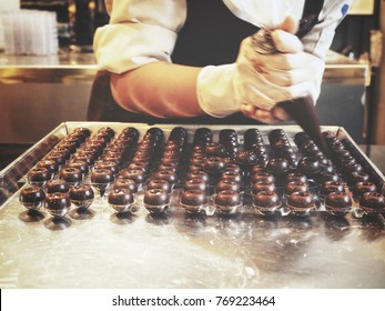 Chef Chocolate Making