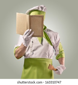 chef with cook book