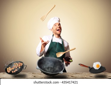 Chef cooking 