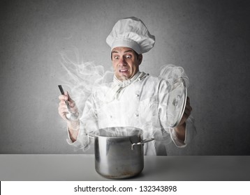 Chef Cooking Delicious Food