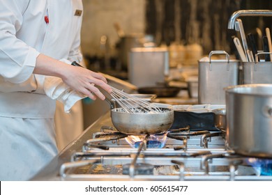 chef cooking in the kitchenp