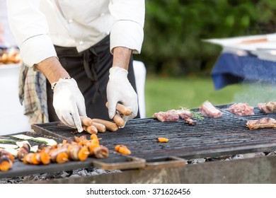 Chef Cooking Meat