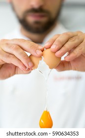 Chef Cracking Egg