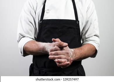 Chef With Flour On Hands