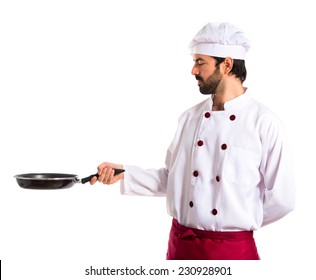 Chef Holding Frying Pan