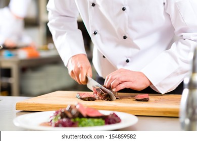 Chef Cooking Food Kitchen Restaurant Cutting Stock Photo (Edit Now ...
