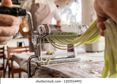 Chef Making Fresh Homemade Pasta