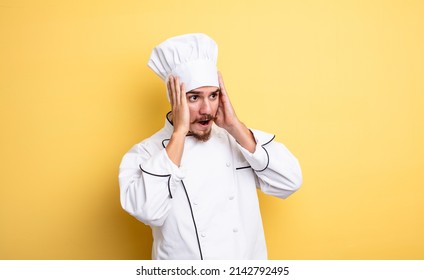 Chef Man Feeling Happy, Excited And Surprised