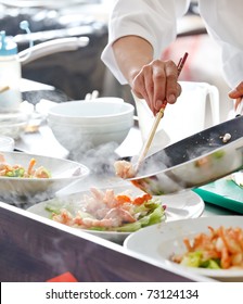 Chef Preparing Food