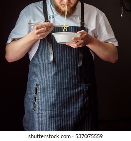 Chef Tasting Pasta