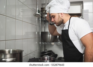 Chef Tasting Soup