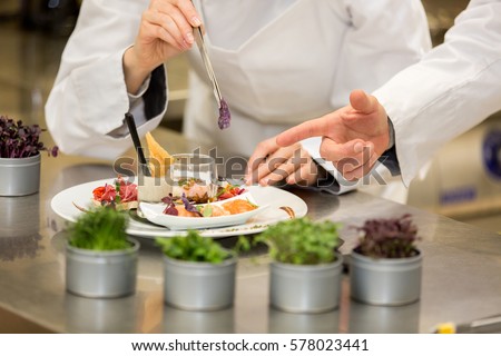 Chef teaching how to cook