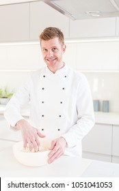 Chef Tossing Pizza Dough