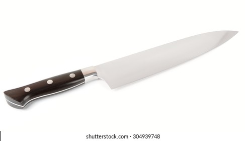 Chef's Knife Isolated On White Background