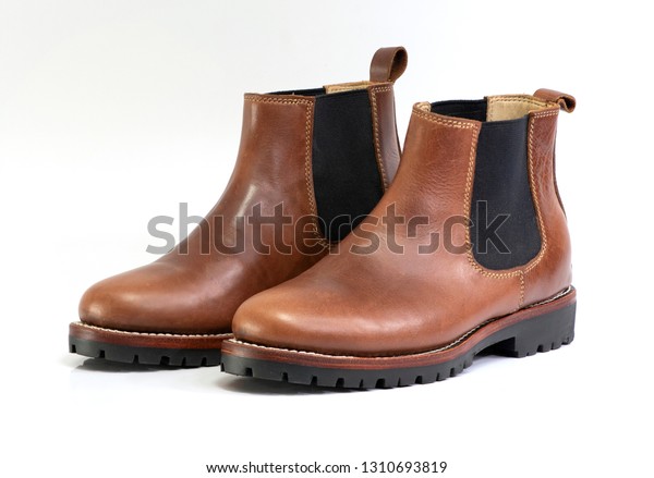 pull on leather chelsea boots