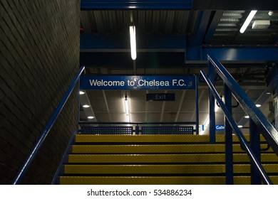 Chelsea FC Stairs Shallow Depth Of Field