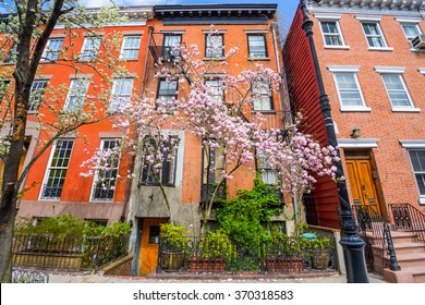 Chelsea Neighborhood Of New York City In The Spring.