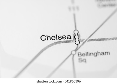 Chelsea Station. Boston Metro Map.