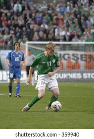 Chelsea's Damien Duff. Ireland V Israel,World Cup Qualifier, 04 June 2005,Lansdowne Road,Dublin.