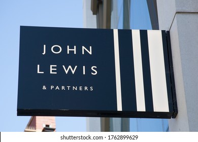 Cheltenham, Gloucestershire, UK 06 01 2020 The John Lewis sign hanging on a shop in the UK