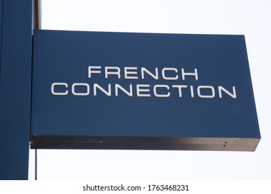 Cheltenham, Gloucestershire, UK 06 01 2020 The French Connection Sign Hanging From A Shop In The UK