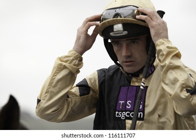 CHELTENHAM, GLOUCS, OCT 19 2012, Ruby Walsh Returns From The First Race At Cheltenham Racecourse, Cheltenham UK Oct 19 2012