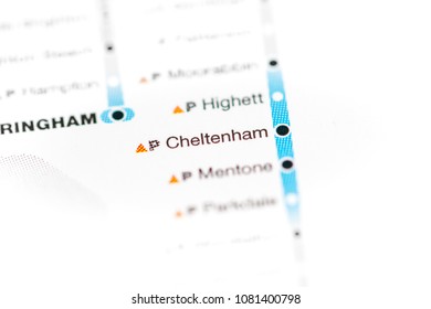 Cheltenham Station. Melbourne Metro Map. On A Map. 