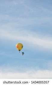 Cheltenham, United Kingdom. June 22, 2019 -  Hot Air Balloon Festival In England.  