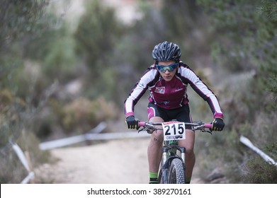 Chelva, SPAIN - MARCH 6: Adrian Martinez During Spanish Open BTT XCO On March 6, 2016 In Chelva, Spain