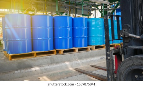 Chemical Barrels Tank in Chemical factory