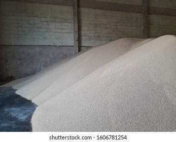 Chemical Fertilizer Piles Warehouse Waiting Delivery Stock Photo ...