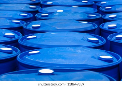 Chemical Plant, Plastic Storage Drums